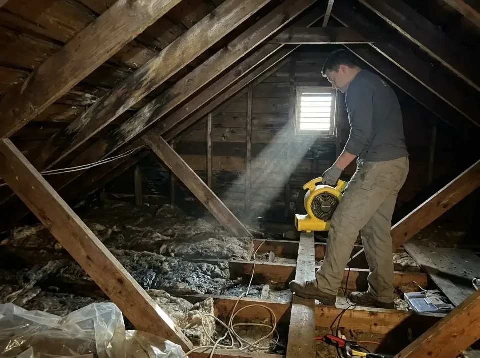 attic-water-damage-drying-proc-007 — frequently asked questions, Emergency Water Extraction & 24/7 Flood Response in Madera…